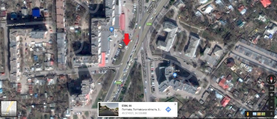 Роллер/Призматрон, Полтава, м.Полтава вул.Європейська, 66 Б призматрон,одна з основних розвилок міста,об`єднує  центр міста зі всіма мікрорайонами.