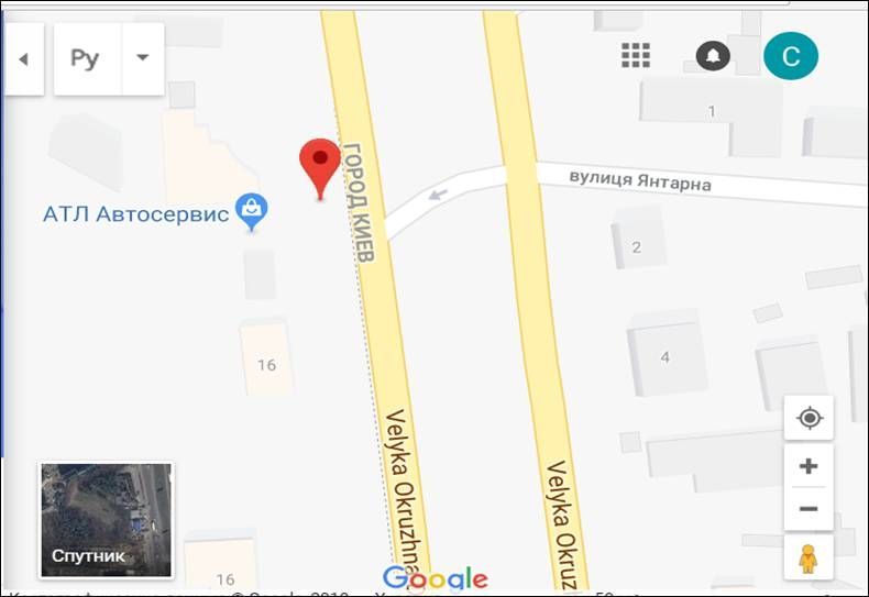 Билборд/Щит, Киев, Окружная , возле магазина АТЛ  в сторону Одесской пл.нижний