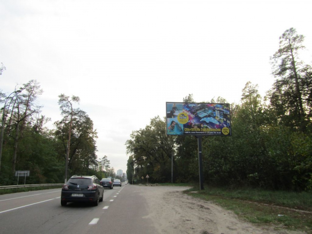 Билборд/Щит, Киев, Литовський (Мінський) проспект, 20а - в центр (біля р-на Forrest Club)
