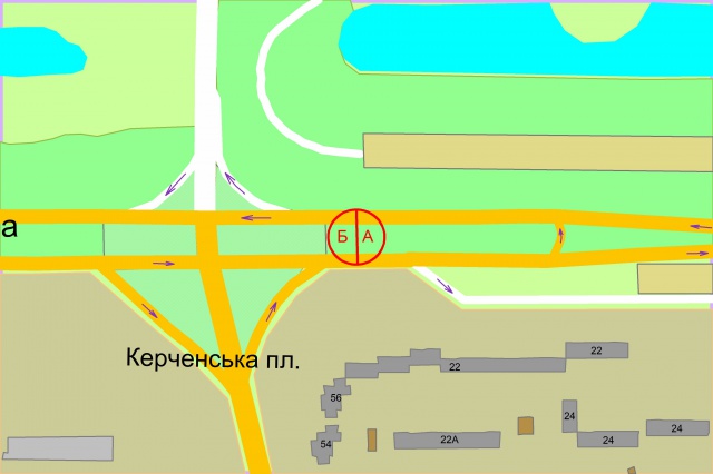 Беклайт, Киев, Генерала Ватутіна проспект (розподілювач), за 100 метрів руху до бульвару Перова від Троєщинського ринку