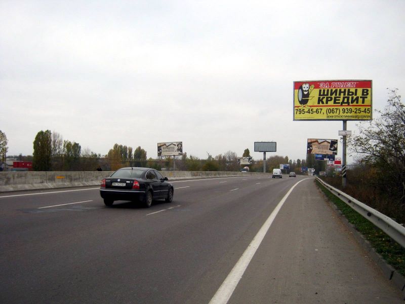 Билборд/Щит, Трассы, Киевская трасса_ 2 (А)-мост, из города