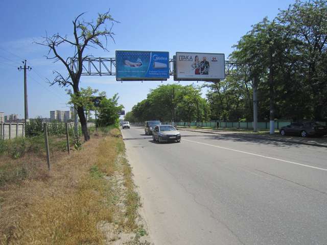 Арка/Реклама на мостах, Трассы, Н04 Одесса - Ильичевск км09+080м (в місто ліва)