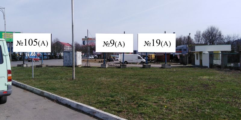 Билборд/Щит, Мукачево, вул. Томаша Масарика, ринок ГІД (по центру)
