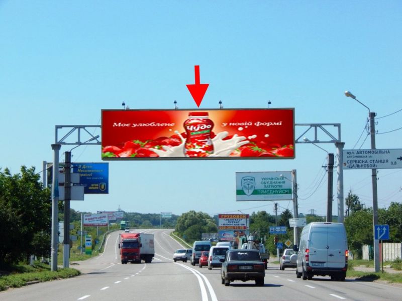 Арка/Реклама на мостах, Трассы, Арка-Полтавський шлях-Пісочин-вул. Автомобільна - з центру