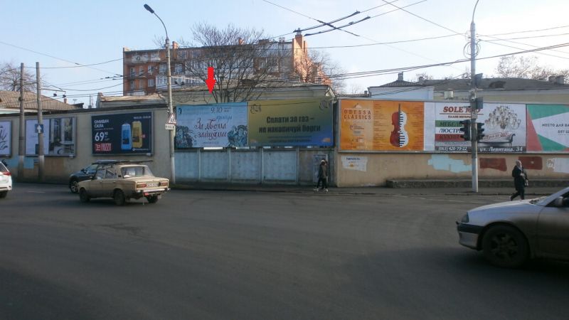 Билборд/Щит, Одесса, Мечникова №106(напротив, стена №1) А
