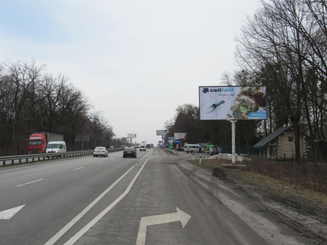 Билборд/Щит, Киев, Житомирське шосе , в напрямку м.Київ, перед с.Міла, (150 м перед заправкою "ТНК"),7км+600м