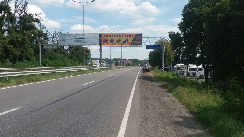 Арка/Реклама на мостах, Винница, Хмельницька траса (с. Якушинці) в'їзд права