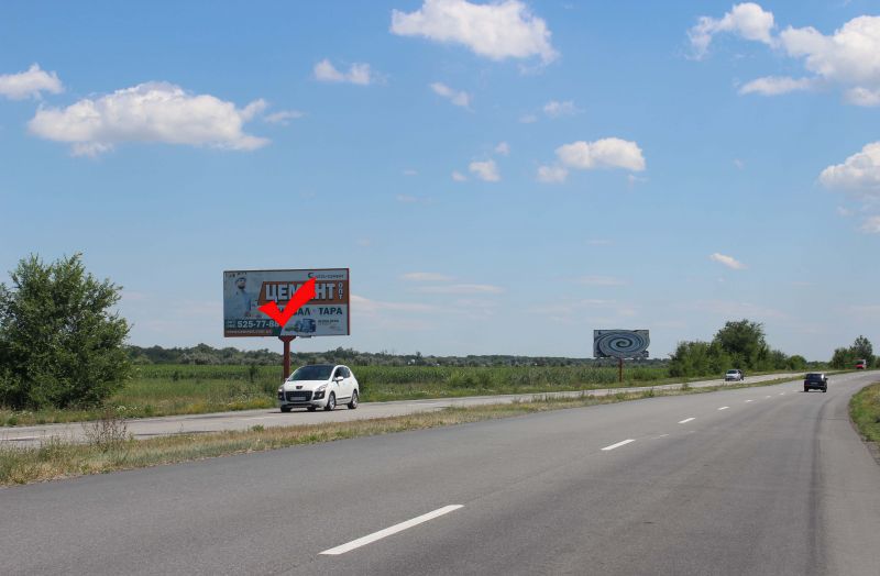 Билборд/Щит, Трассы, траса Петриківка - Лобойківка, напрям до м. Дніпро, перед АЗС WOG