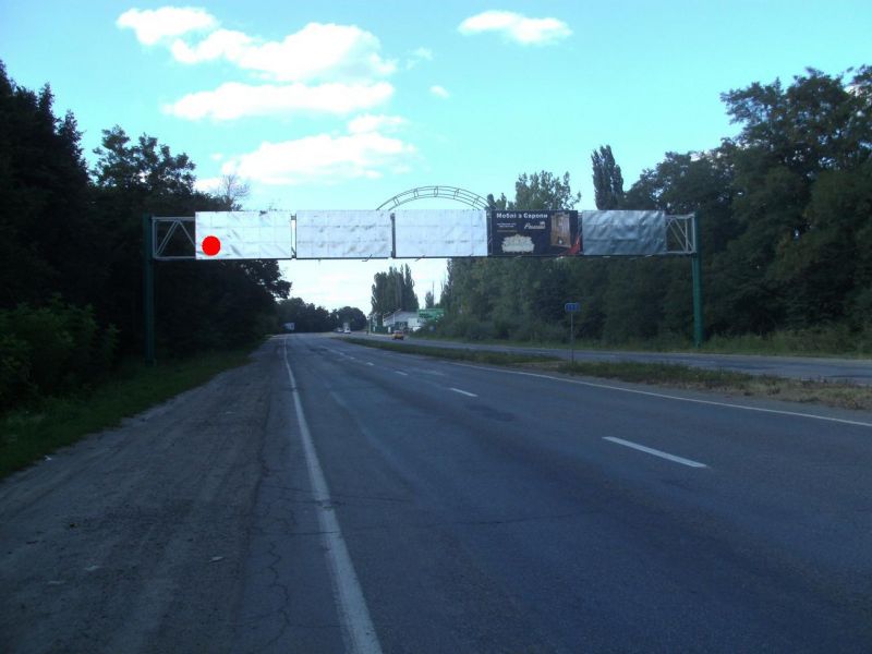 Арка/Реклама на мостах, Винница, Киевское шоссе, (дальняя)   выезд