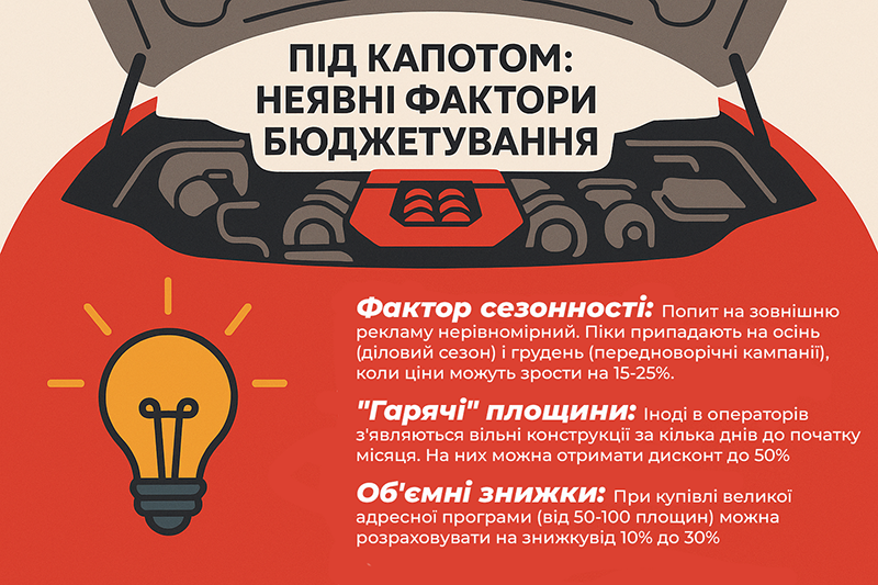Неявні фактори бюджетування зовнішньої реклами