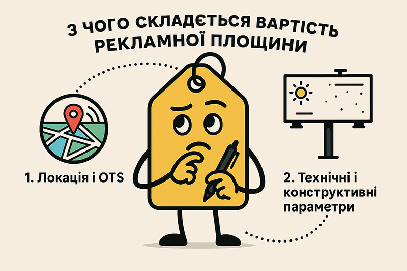 З чого складається вартість рекламної площі