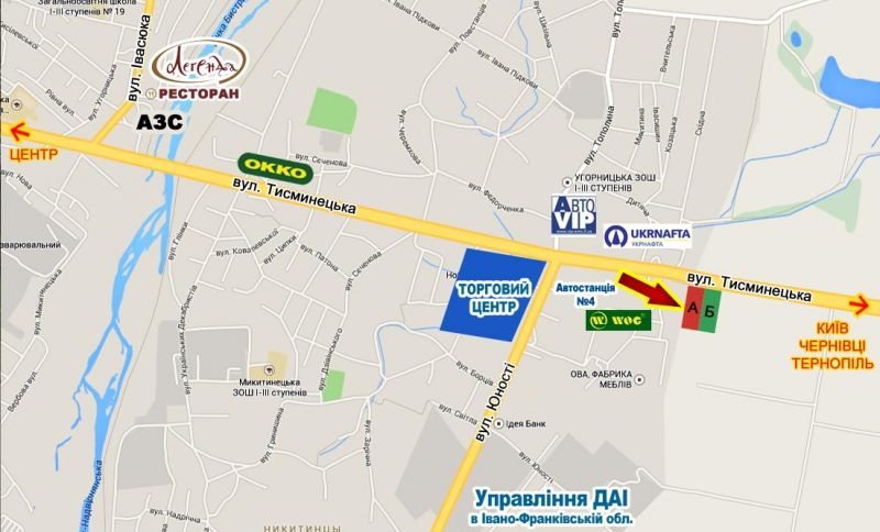Білборд/Щит, Траси, Тисменицька №9 виїзд з Івано-Франківська