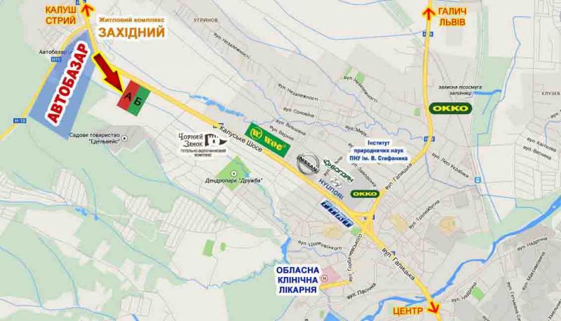 Билборд/Щит, Трассы, Калуське шосе (АВТОБАЗАР) №2