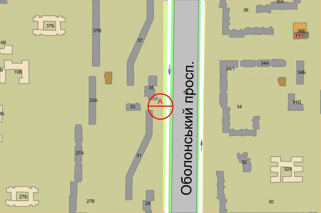 Ролер/Призматрон, Київ, Оболонський проспект, 33 (Dream Town II), рух до М"Мінська"