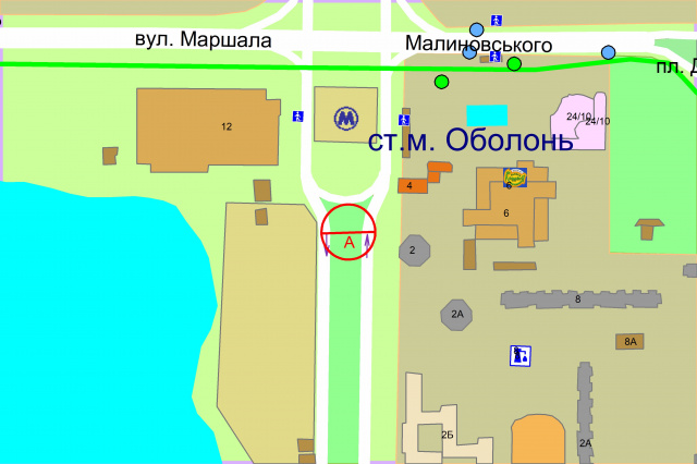 Скрол/Сітіборд, Київ, Оболонський проспект, М"Оболонь" (розподілювач), рух від М"Почайна"