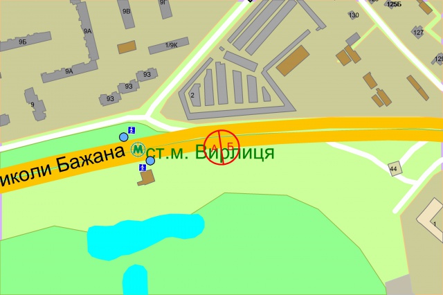 Беклайт, Киев, Бажана Миколи проспект, М"Вирлиця" , рух в напрямку Борисполя