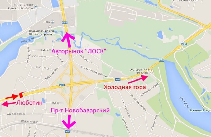 Білборд/Щит, Траси, Полтавський шлях-пров. Харківський-перед постом Поліції-прапорець №1-в центр