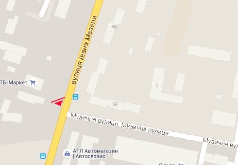 Билборд/Щит, Чернигов, Івана Мазепи вул.(Щорса вул.) - Музична вул.