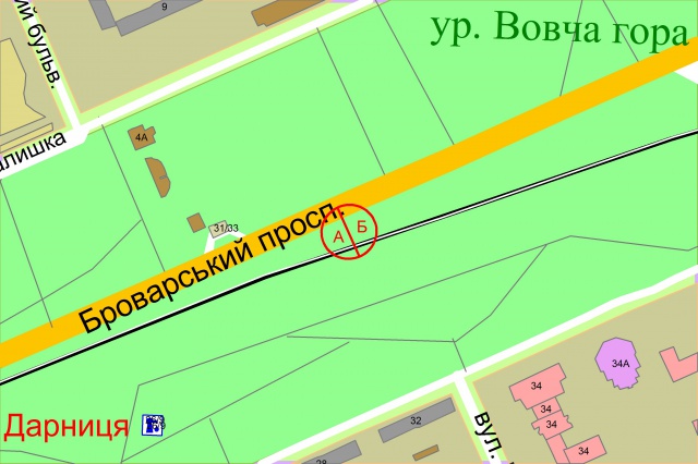 Билборд/Щит, Киев, Броварський проспект, 31 навпроти (рух на в'їзд у місто, ліворуч)