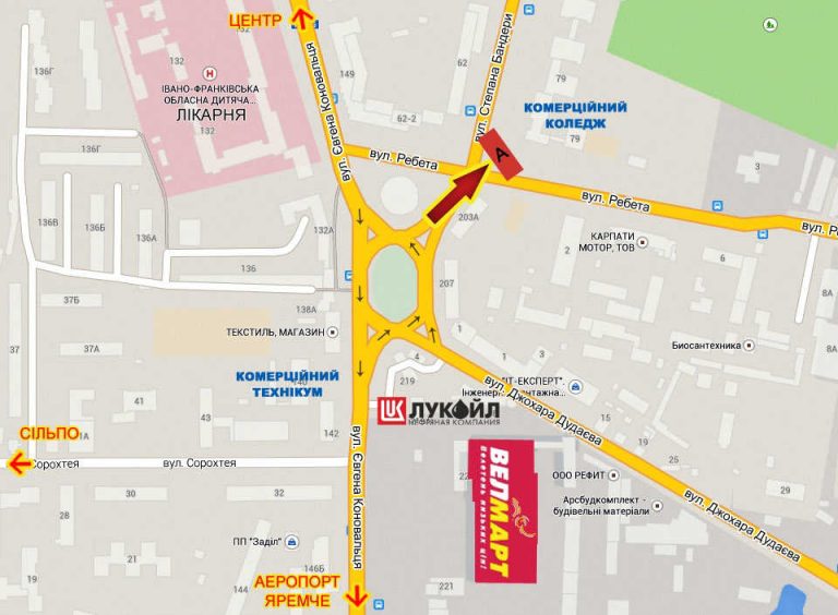 Билборд/Щит, Ивано-Франковск, Бандери-вул. Ребета верхній
