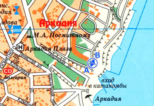 Ситилайт, Одесса, Центральна алея пляжу "Аркадія"(схема29) (VIP+)