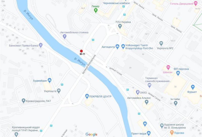 Билборд/Щит, Кропивницкий, вул. Вокзальна (вул.Жовтневої Революції)
