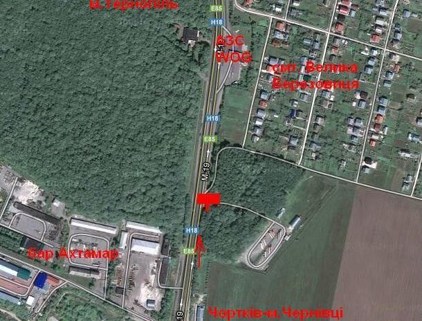 Билборд/Щит, Трассы, Чернівецька траса 1 А (в місто) з права