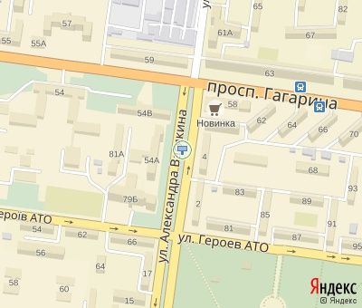 Билборд/Щит, Кривой Рог, Васякина вул.,4, (розподільча смуга) до Соборности вул.