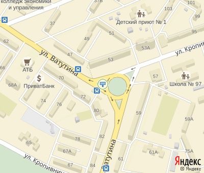 Билборд/Щит, Кривой Рог, Ватутіна вул., 53 (зуп. " Кільце 129 кв."),, до 44 кв.