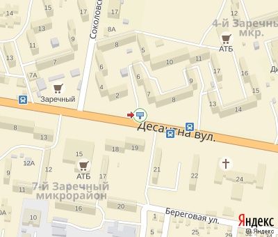 Білборд/Щит, Кривий Ріг, мкр. 7-й Зарічний, 6 - Соколівська вул., 2, до Електрозаводської вул.