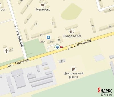 Билборд/Щит, Кривой Рог, Горняків вул., 38, мкр. Інгулець (автовокзал, ринок), за поворотом
