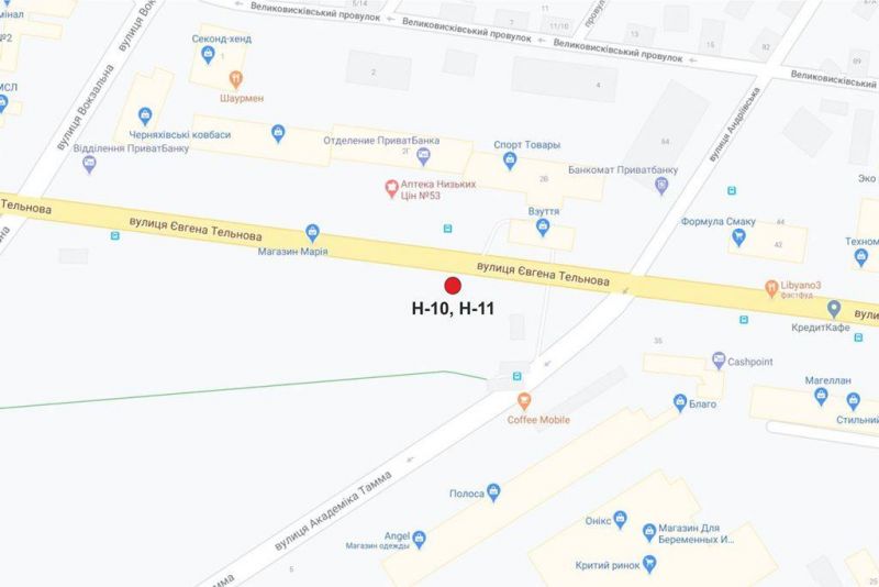 Билборд/Щит, Кропивницкий, вул. Євгенія Тельнова (пр-т.Правди)