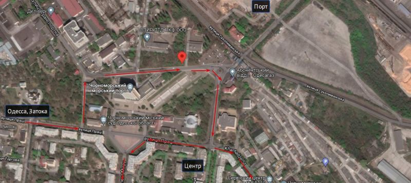Билборд/Щит, Черноморск/Ильичёвск, Транспортна (Центральня прохідна порту)