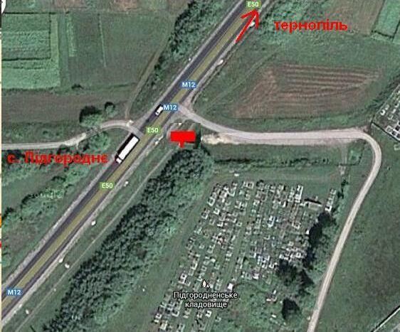 Билборд/Щит, Трассы, Бережанська - Підгороднє Б (з міста)