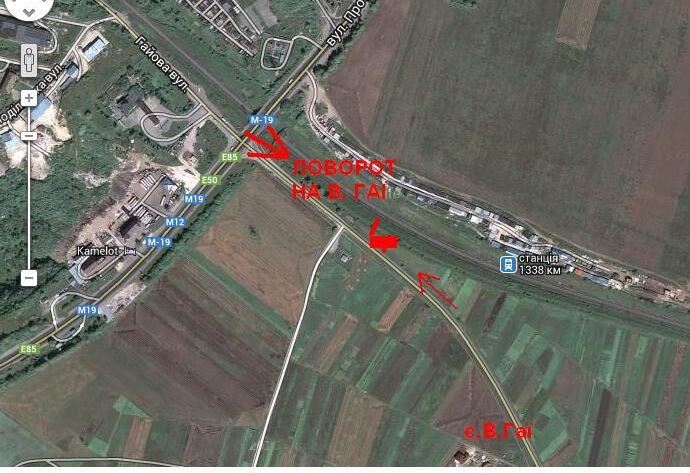 Билборд/Щит, Трассы, Виїзд з В. Гаїв - Тернопіль