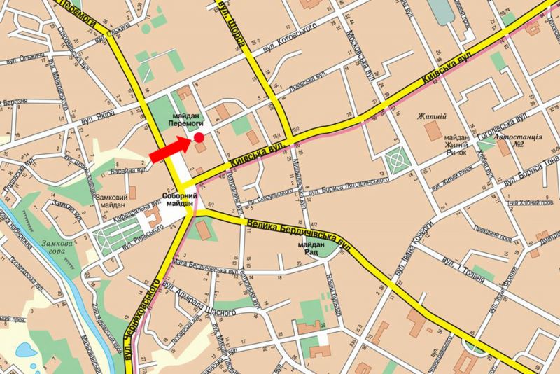 Ситилайт, Житомир, Перемоги пл., 3, біля магазину "Космо", універмагу "Молодіжна мода"