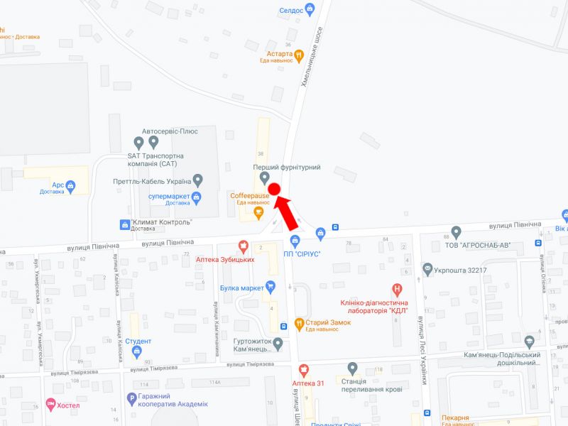 Билборд/Щит, Каменец-Подольский, Хмельницьке шосе / Північна вул.