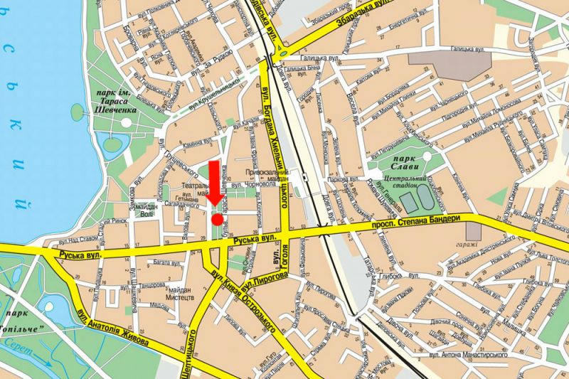 Сітілайт, Тернопіль, Шевченка бул., біля кінотеатру "Перемога"