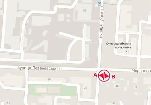 Білборд/Щит, Суми, Івана Харитоненка вул. (Червонозоряна вул.), 517 - Троїцька вул.