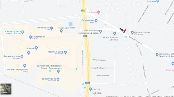 Білборд/Щит, Київ, вул.Стеценка/просп. Академіка Палладіна, напроти маг. NOVUS/Ашан/Епіцентр/ТРЦ LAVINA