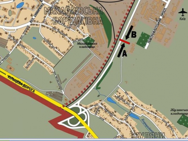 Билборд/Щит, Киев, просп. Повітрофлотський / а-т Жуляни / АЗС "Талісман", напр. Севастопольської пл.