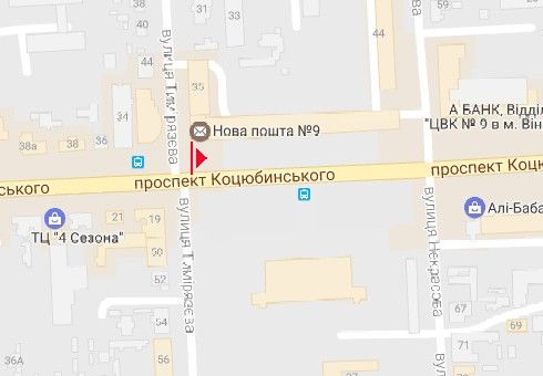 Скролл/Ситиборд, Винница, Коцюбинського просп., 30
