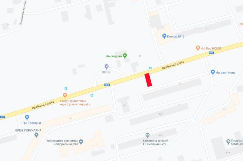 Билборд/Щит, Хмельницкий, Львівське шосе ,47 (Заправка ОККО)