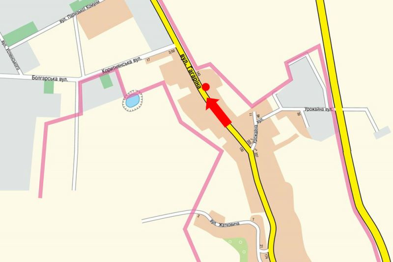 Билборд/Щит, Ужгород, Гагаріна вул., 60, навпроти