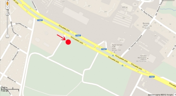 Білборд/Щит, Київ, вул. В.Кільцева, виїзд з ЖК Щасливий (Софіївська Борщагівка) / NOVUS/ АЗС "UPG - в напр. Одеської пл. (нижній)