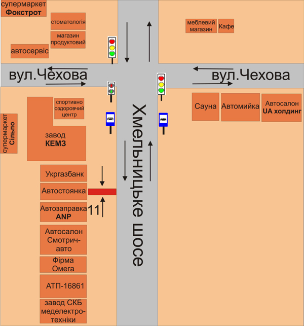 Билборд/Щит, Каменец-Подольский, Хмельницьке шосе біля автостоянки КЕМЗ