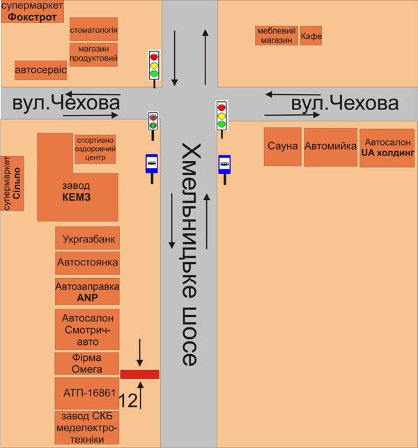 Билборд/Щит, Каменец-Подольский, Хмельницьке шосе між фірмою “Омега” та АТП16861