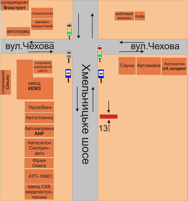 Билборд/Щит, Каменец-Подольский, Хмельницьке шосе навпроти автостоянки КЕМЗ