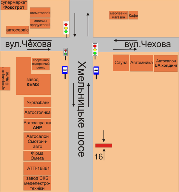 Білборд/Щит, Кам'янець-Подільський, Хмельницьке шосе навпроти автосалону “Смотрич-авто”