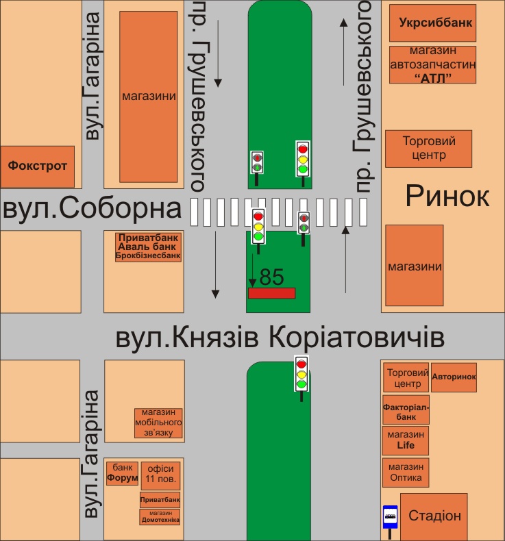 Билборд/Щит, Каменец-Подольский, район перехрестя проспект Грушевського-вул.Князів Коріатовичів